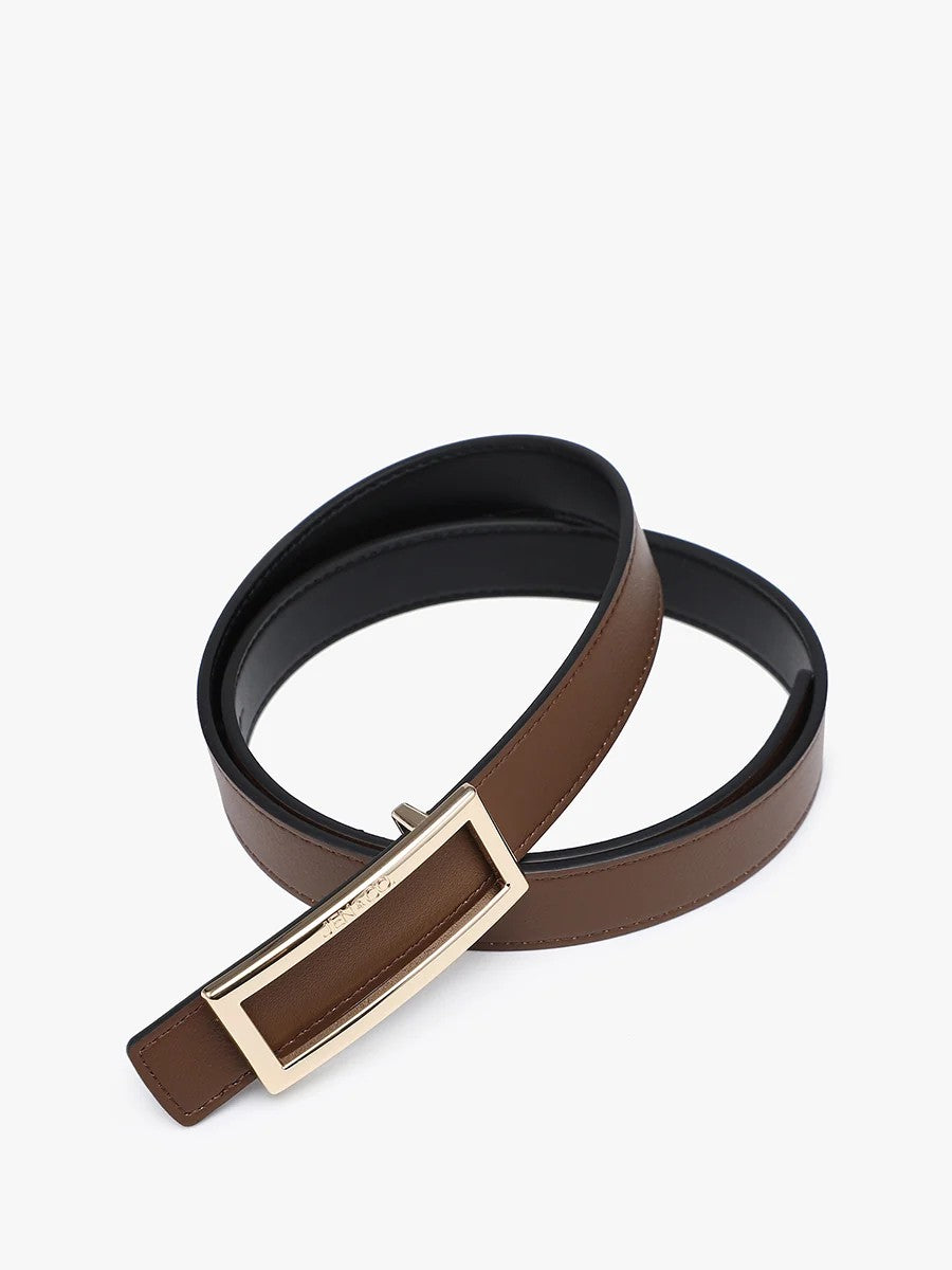 Noelle Vegan Leather Double-Sided Belt