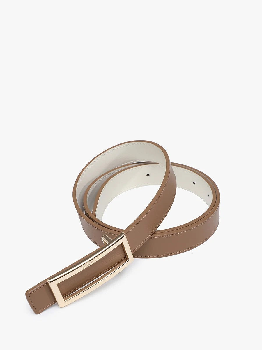 Noelle Vegan Leather Double-Sided Belt