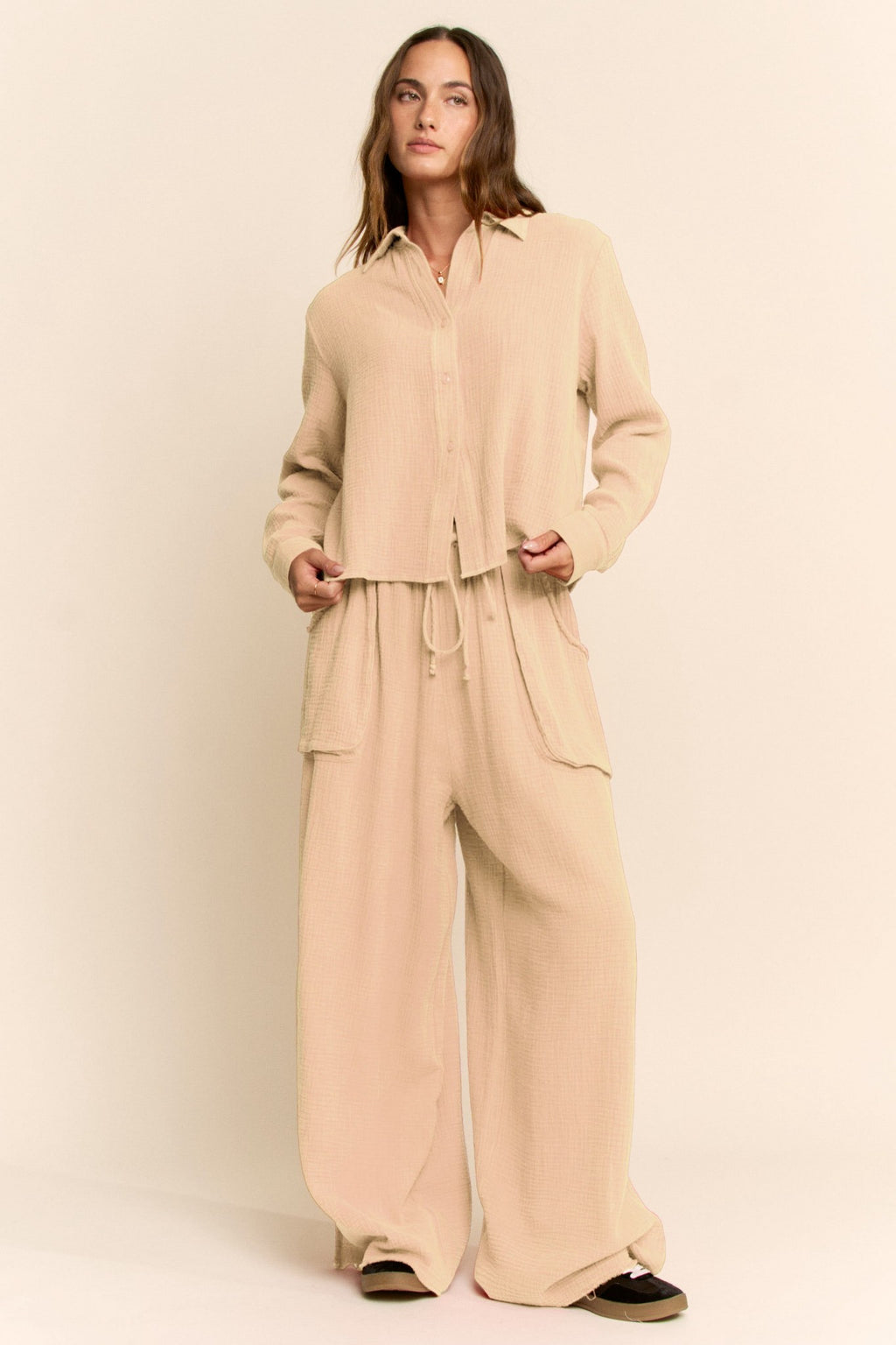 Wren Garment Washed Pants Set