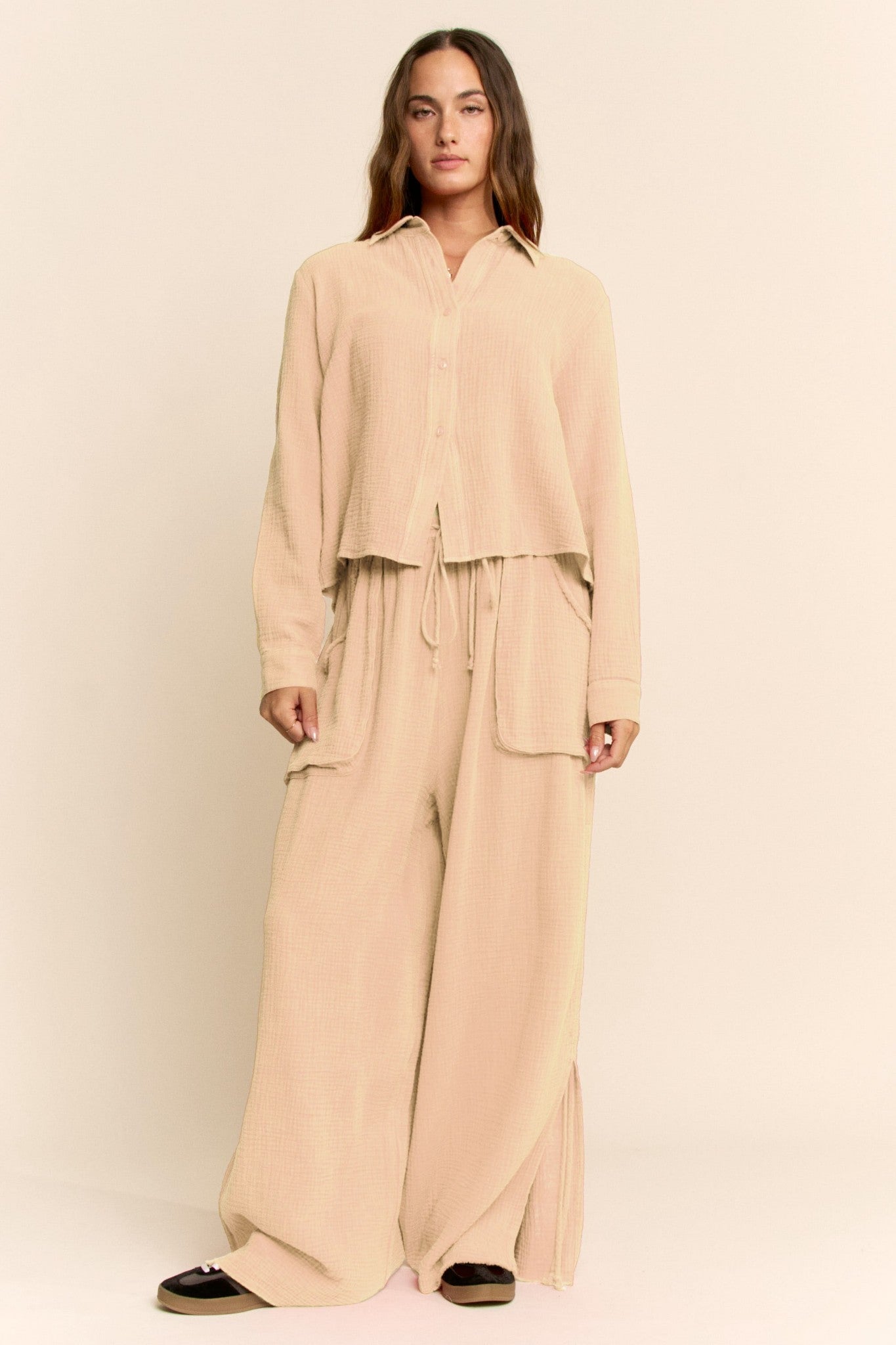 Wren Garment Washed Pants Set