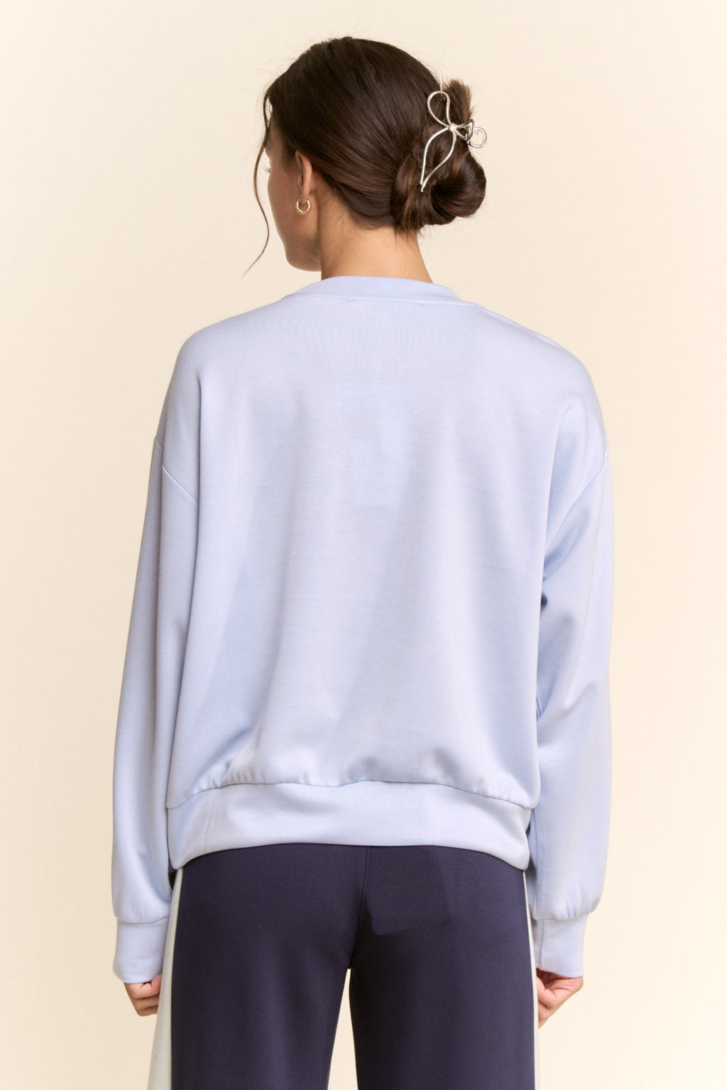 Ellie Floral Front Embroidered Sweatshirt