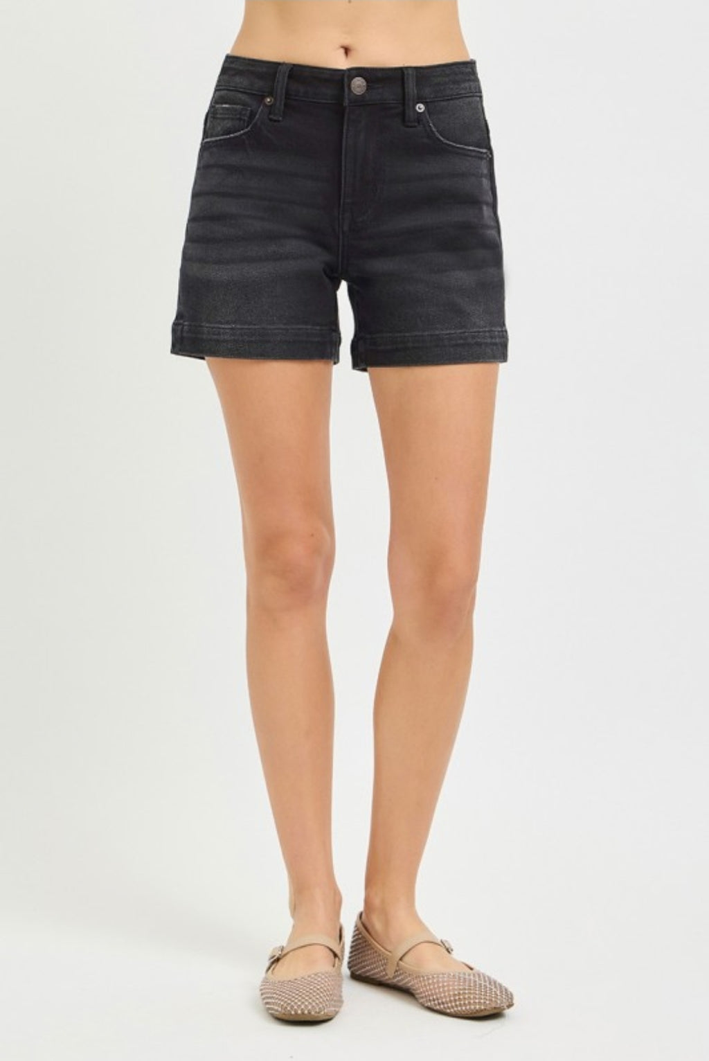 Sloane Mid Rise Risen J21 eleven Denim Shorts