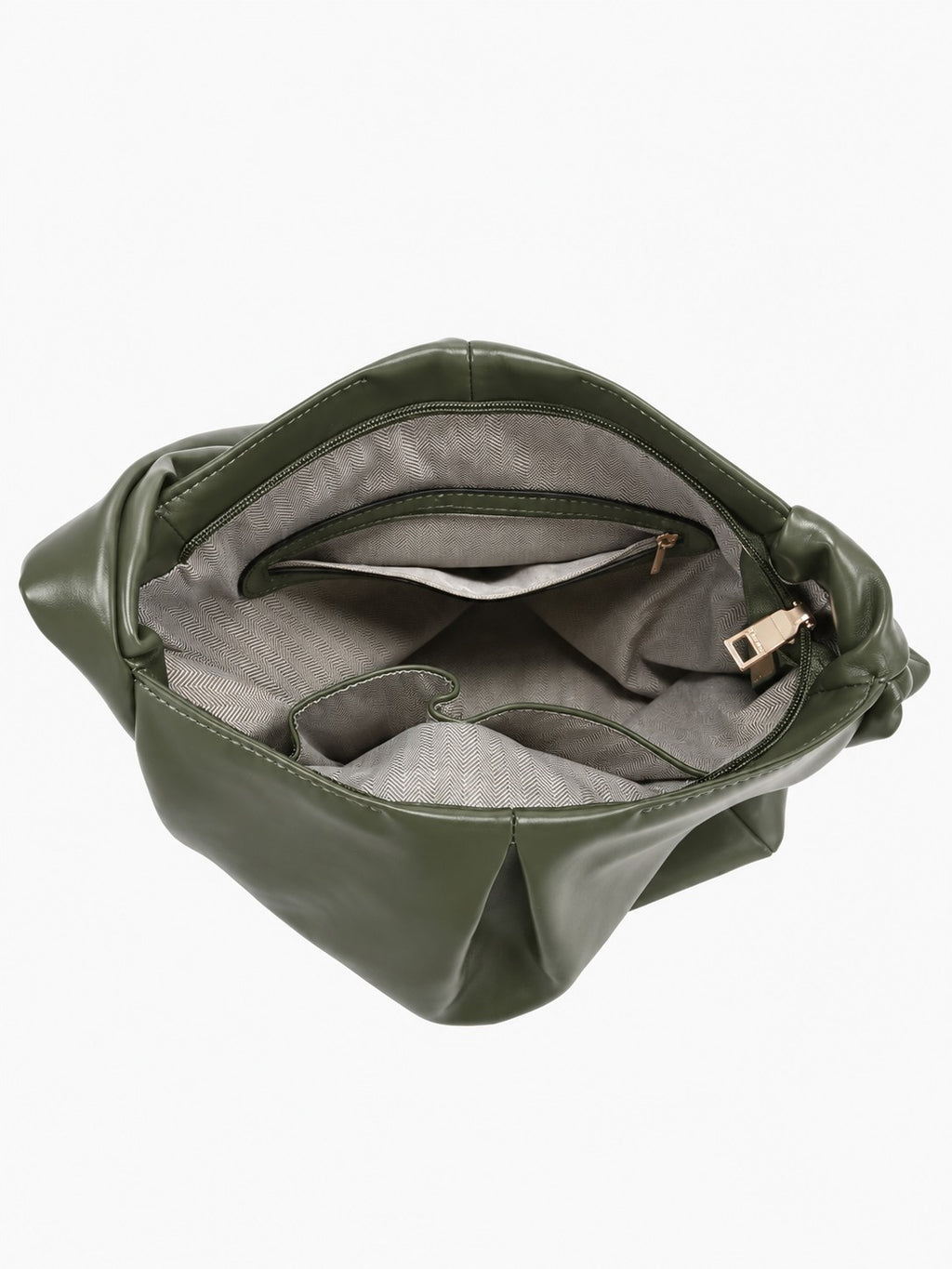 Jen & Co. Jolene Vegan Pleated Hobo