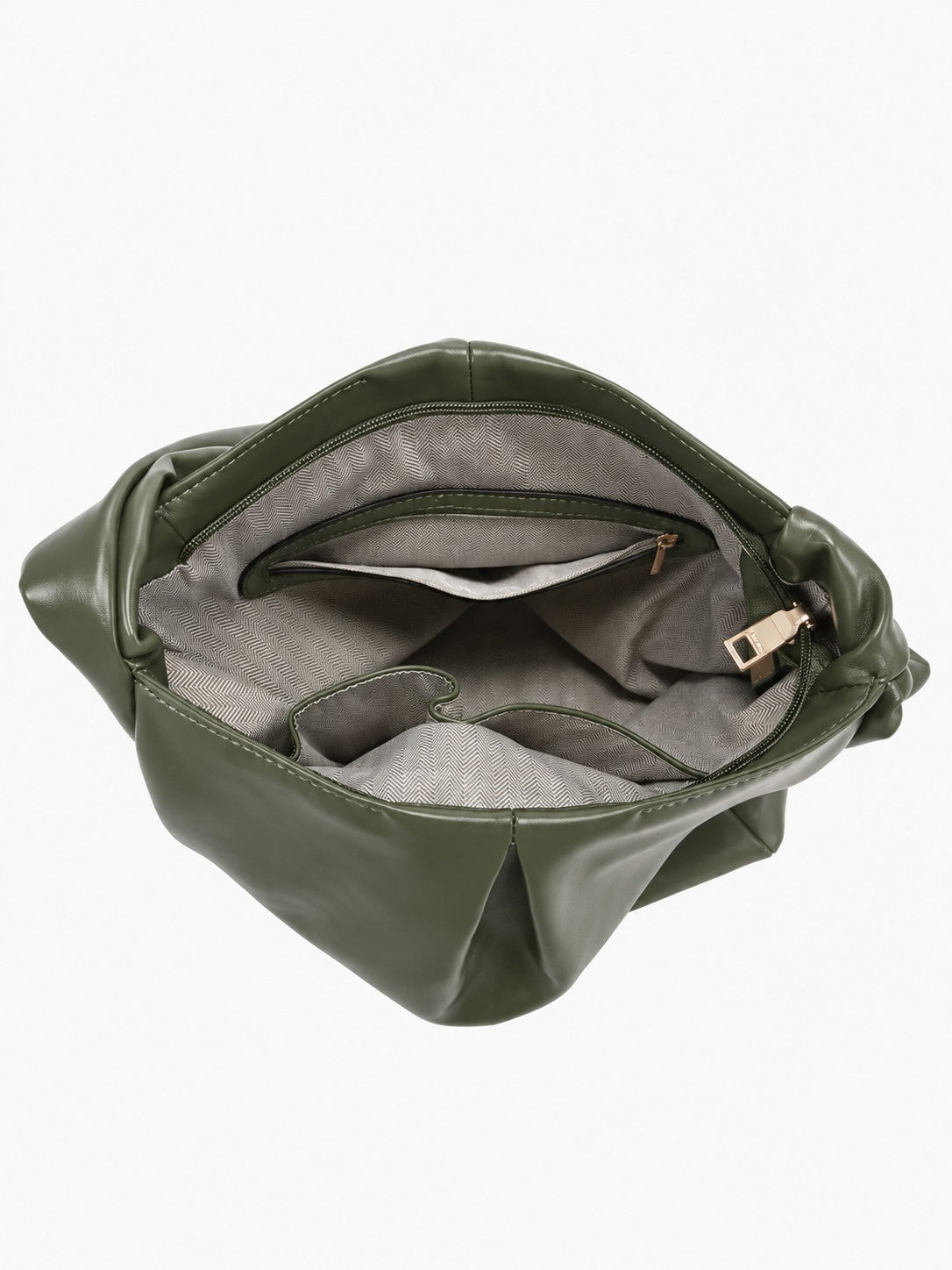 Jen & Co. Jolene Vegan Pleated Hobo