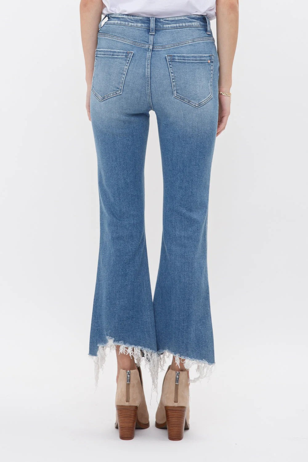 Mica Billie High Rise Crop Flare Jean