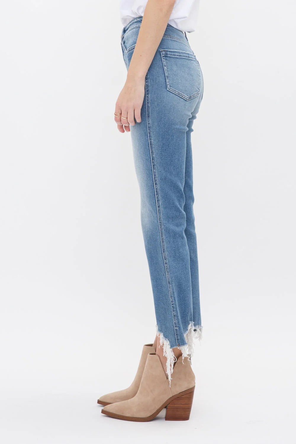 Mica Billie High Rise Crop Flare Jean