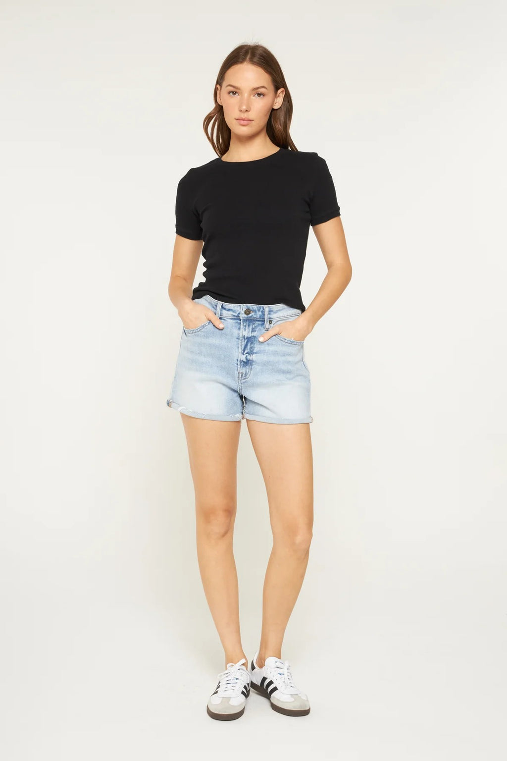 Mica Reese Super High Rise Rolled Cuff Shorts