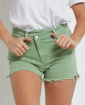 Mica Ivy High Rise Criss Cross Shorts