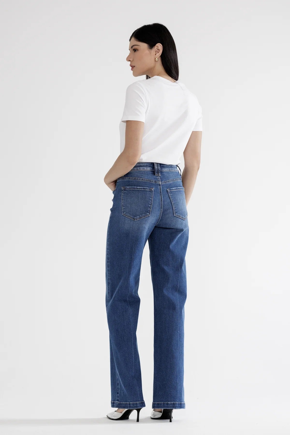 Mica Monroe High Rise Wide Leg Jeans