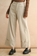 Harlow Cuffed Wide-Leg Pants